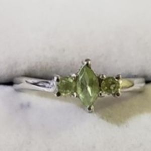 Silver Peridot Ring FINAL PRICE